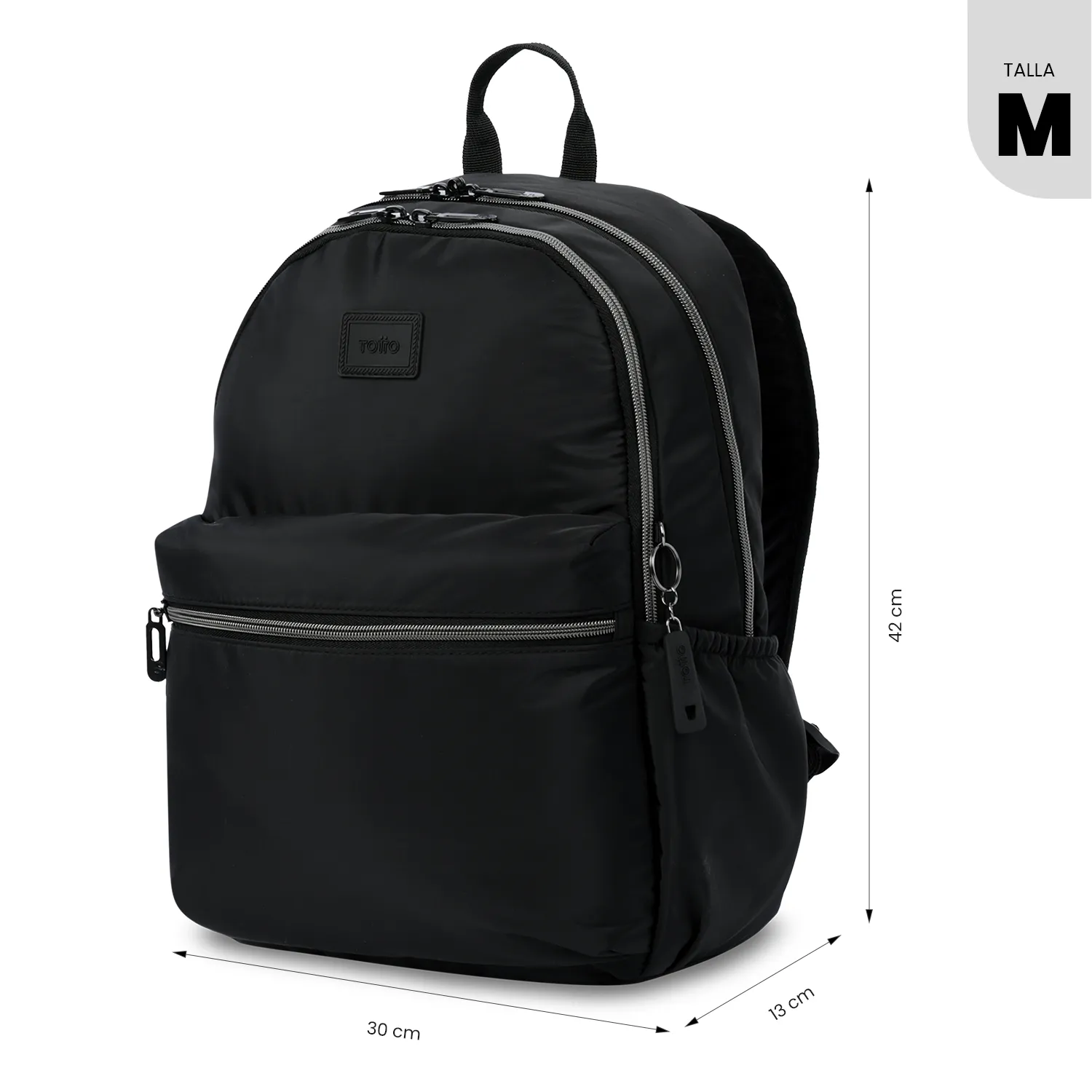MORRAL TOTTO AYNATTO 2.0 EJECUTIVO PORTA PC 13" - TALLA M - NEGRO