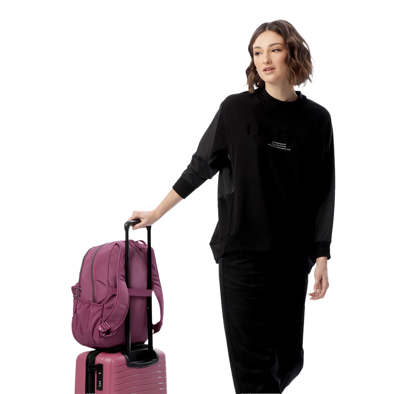 MORRAL TOTTO AYNATTO 2.0 EJECUTIVO PORTA PC 13" - TALLA M - ROSADO