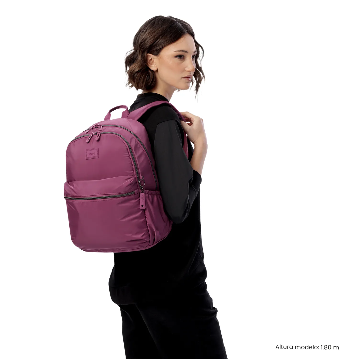 MORRAL TOTTO AYNATTO 2.0 EJECUTIVO PORTA PC 13" - TALLA M - ROSADO