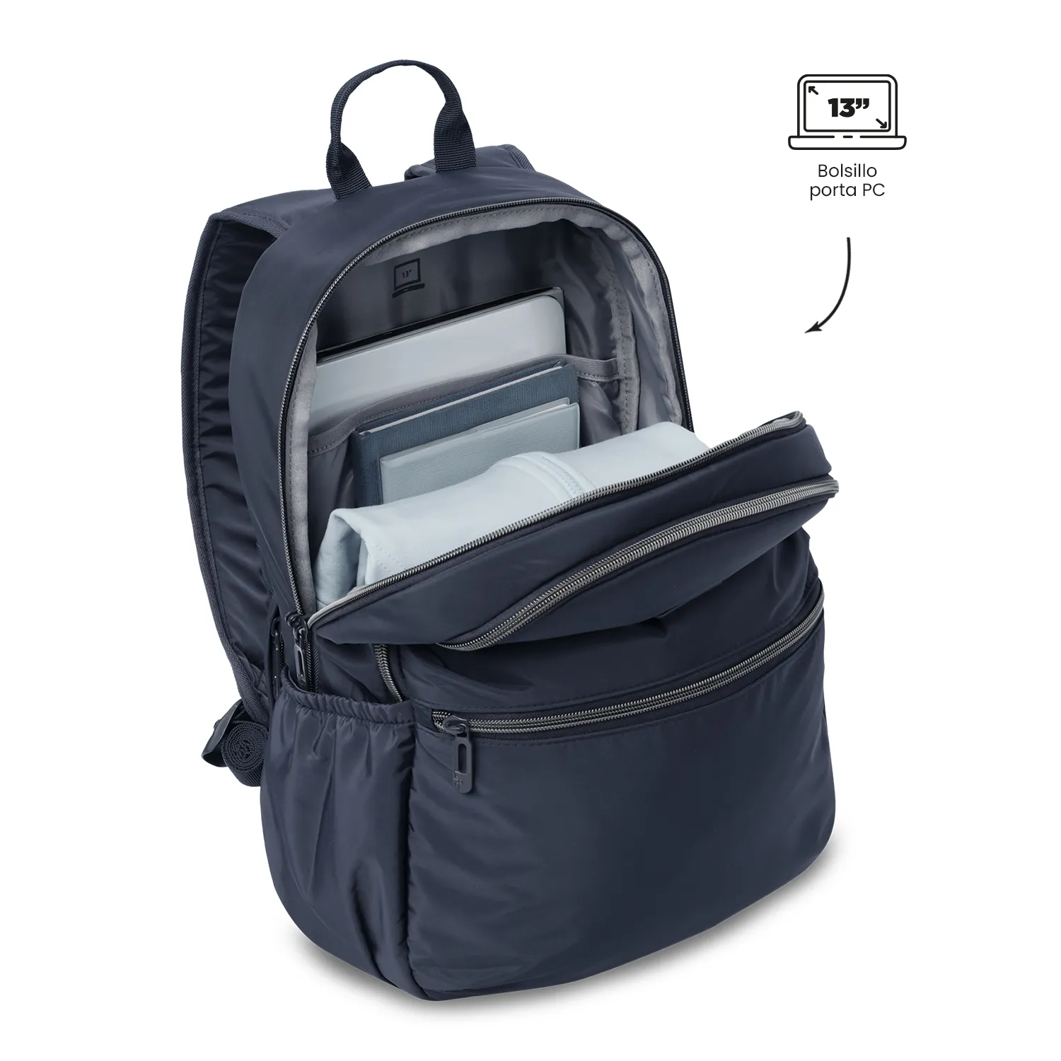 MORRAL TOTTO AYNATTO 2.0 EJECUTIVO PORTA PC 13" - TALLA M - AZUL
