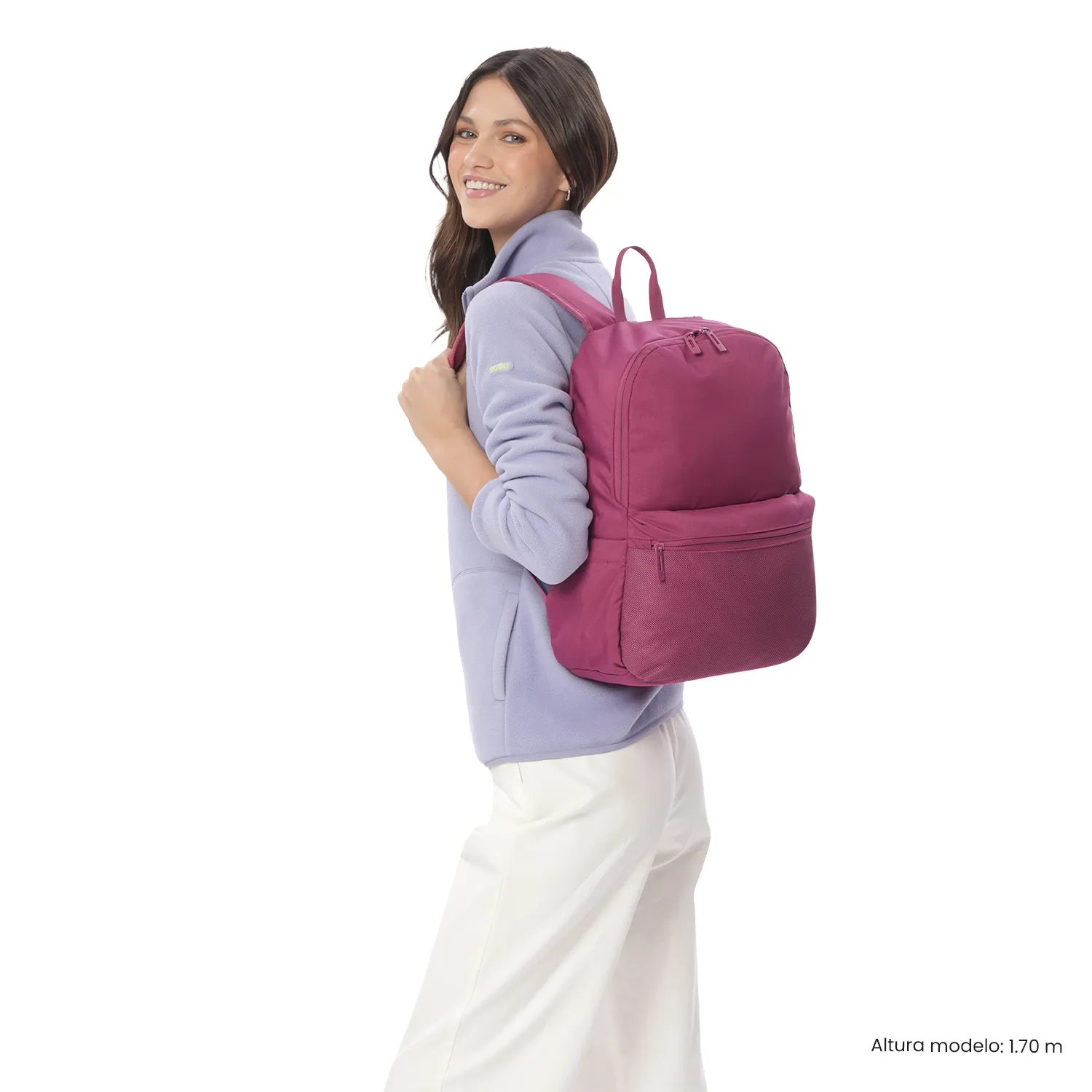 MORRAL TOTTO DRAGONAR 2.0 UNIVERSITARIO PORTA PC 13" - TALLA M - ROSADO