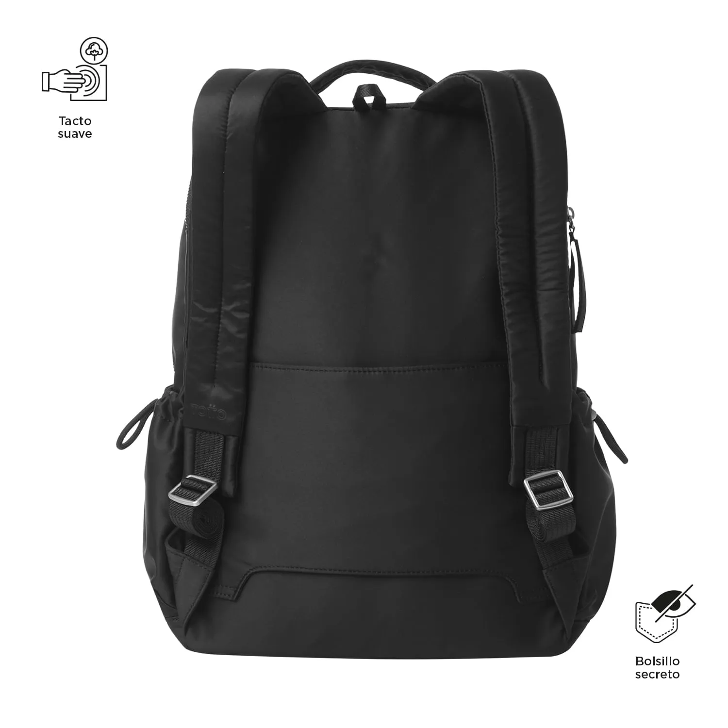 MORRAL TOTTO ESTAMBUL UNIVERSITARIO POTA PC 14" - TALLA M - NEGRO