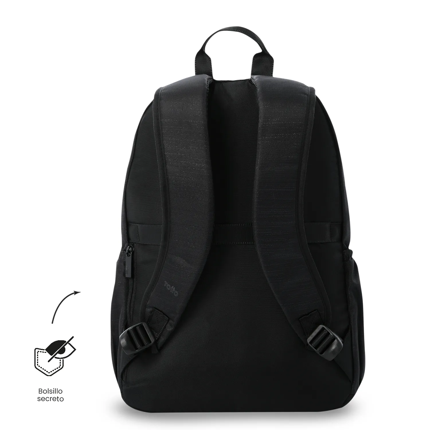 MORRAL TOTTO MODENA M3 SHINY UNIVERSITARIO PORTA PC 14" - TALLA M - NEGRO