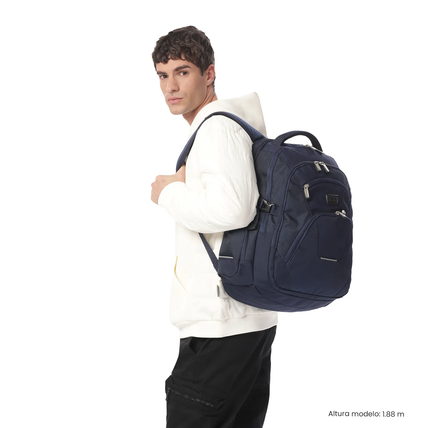 MORRAL TOTTO POLIXAN TACTICO PORTA PC 15.4" - TALLA XL - AZUL