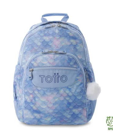 MORRAL TOTTO RAYOL JUVENIL PORTA PC 14" - TALLA L - AZUL