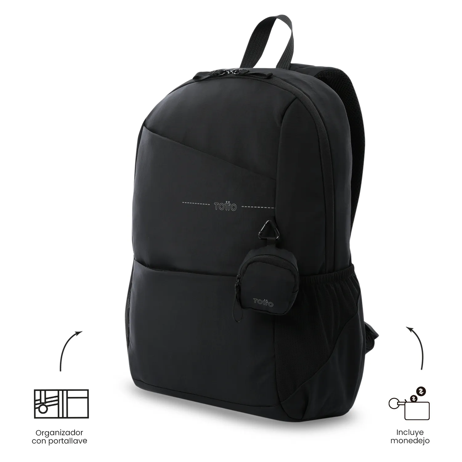 MORRAL TOTTO SUZUKA UNIVERSITARIO PORTA PC 16" - TALLA L - NEGRO