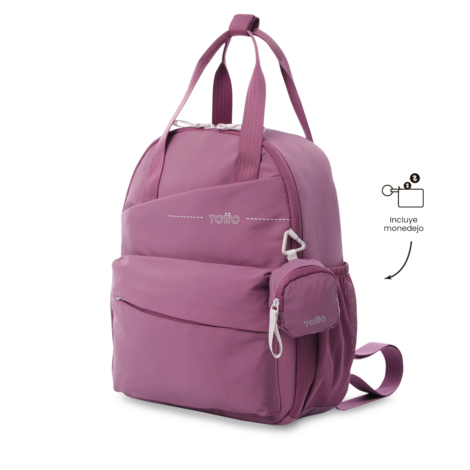 MORRAL TOTTO SUZUKA UNIVERSITARIO PORTA TABLET 10" - TALLA S - ROSADO