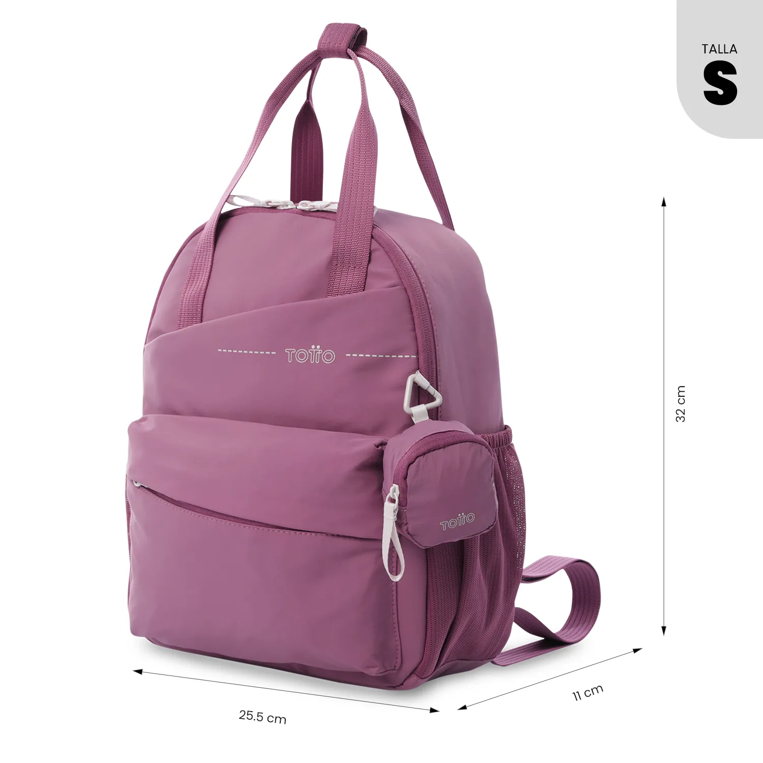 MORRAL TOTTO SUZUKA UNIVERSITARIO PORTA TABLET 10" - TALLA S - ROSADO