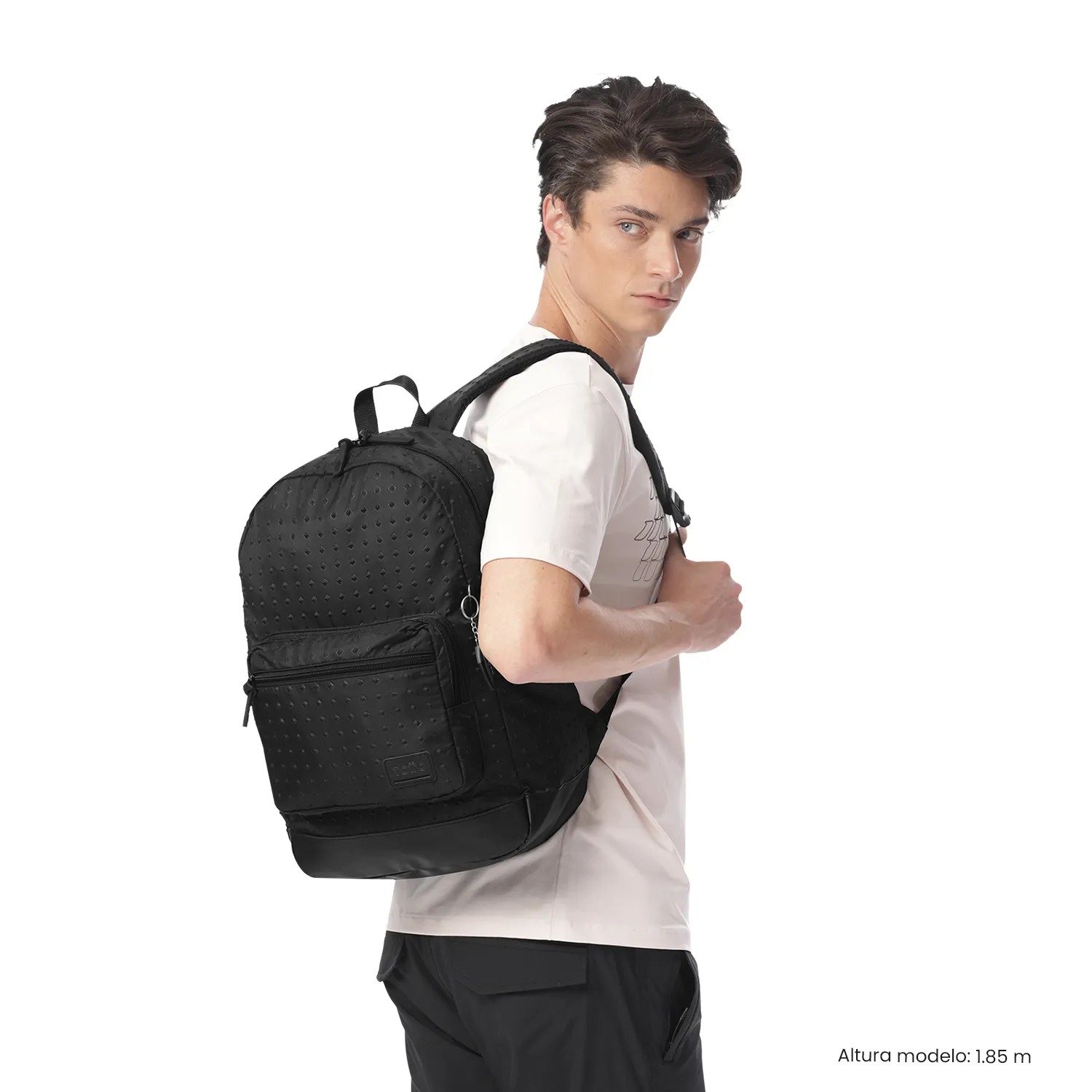 MORRAL TOTTO TOCAX UNIVERSITARIO PORTA PC 14" - TALLA L - NEGRO