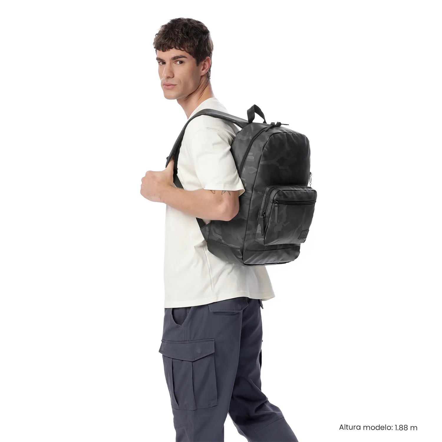 MORRAL TOTTO TOCAX UNIVERSITARIO PORTA PC 14" - TALLA L - GRIS