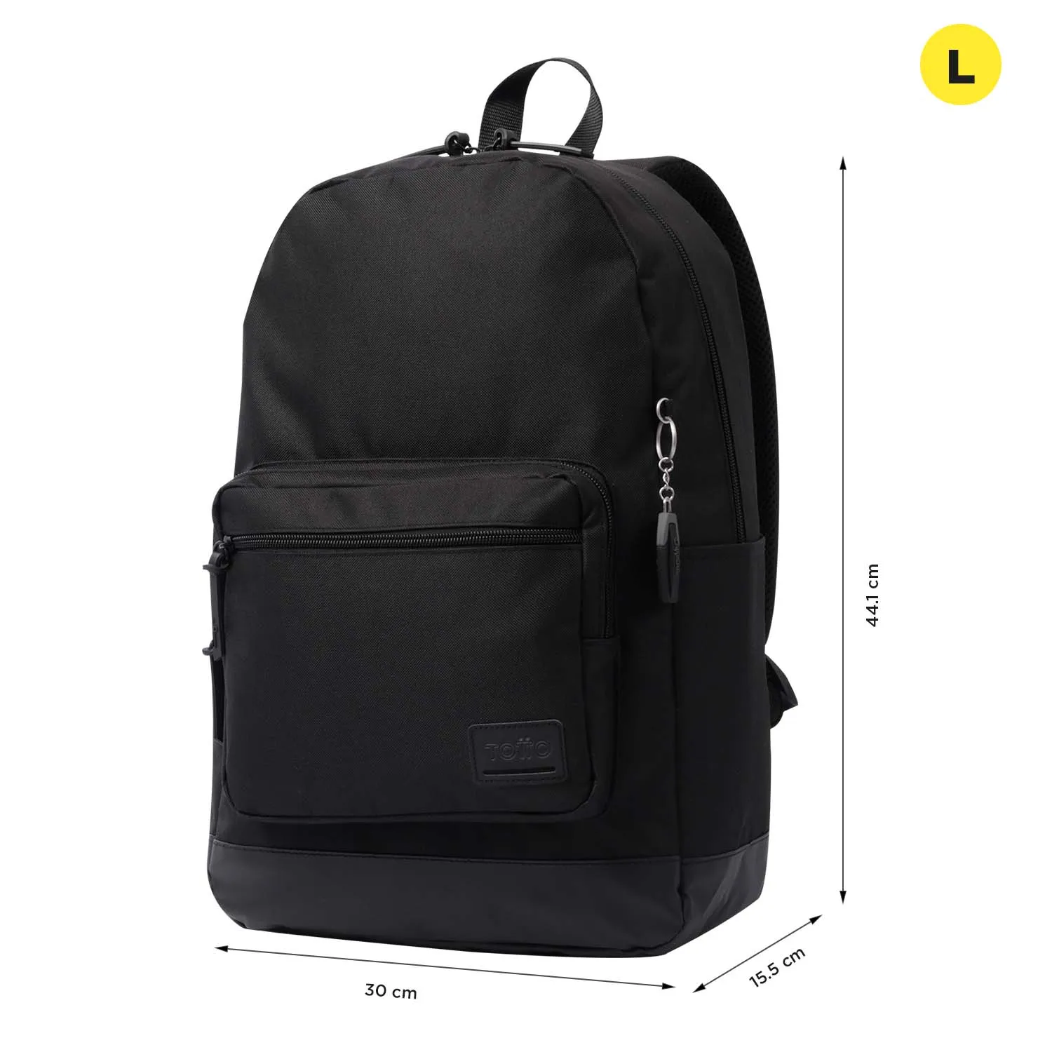 MORRAL TOTTO TOCAX UNIVERSITARIO PORTA PC 14" - TALLA L - NEGRO