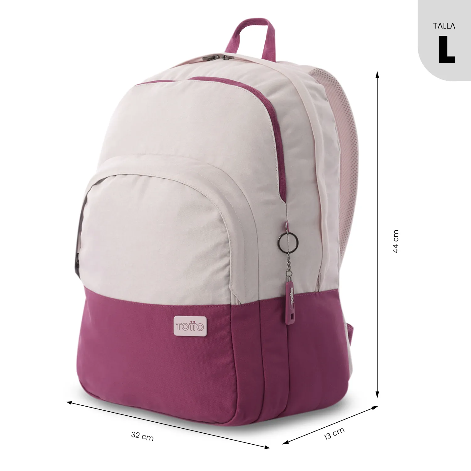 MORRAL TOTTO TOLUCA 2.0 EJECUTIVO PORTA PC 16" - TALLA L - ROSADO