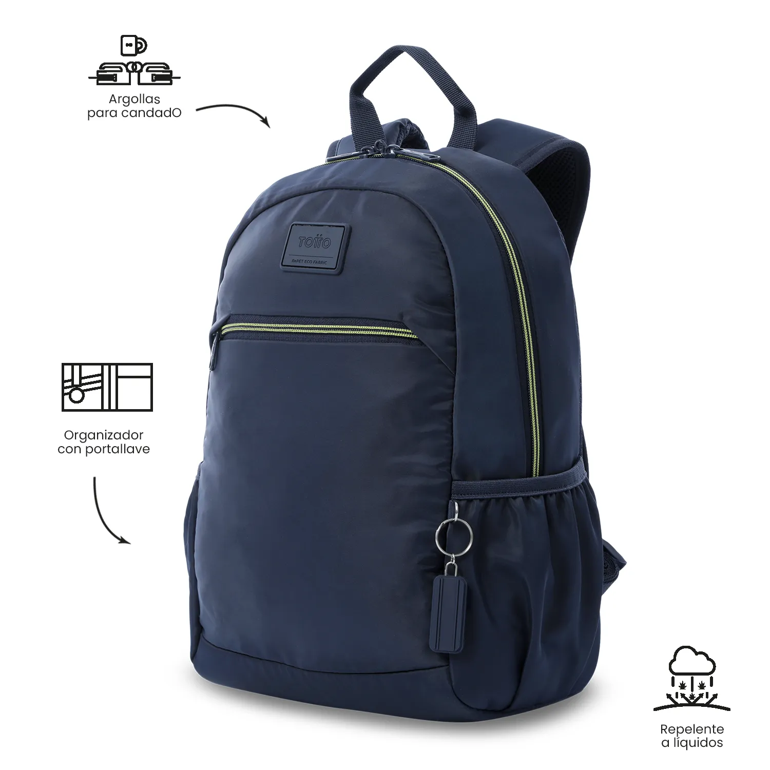 MORRAL TOTTO TRACER 1 UNIVERSITARIO PORTA PC 13" - TALLA M - AZUL
