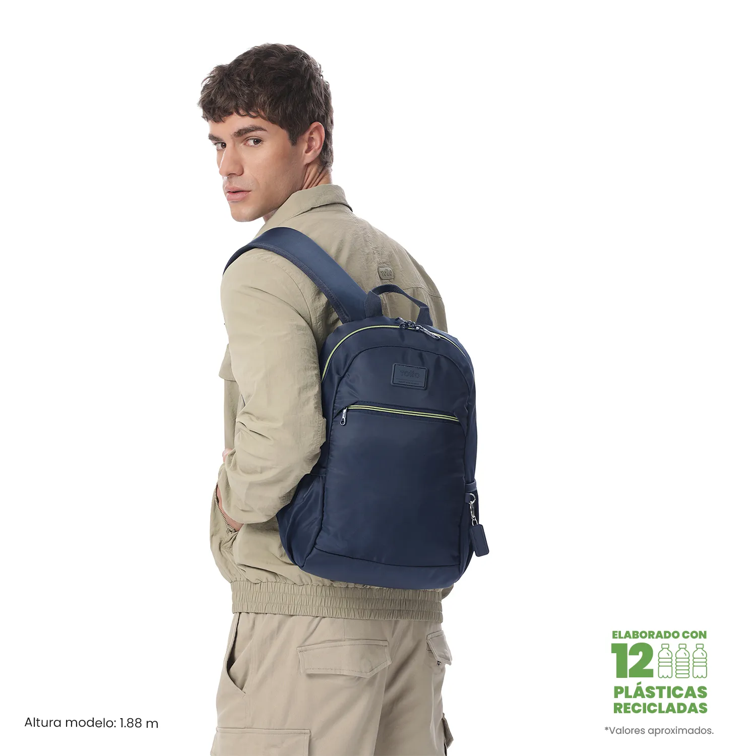 MORRAL TOTTO TRACER 1 UNIVERSITARIO PORTA PC 13" - TALLA M - AZUL