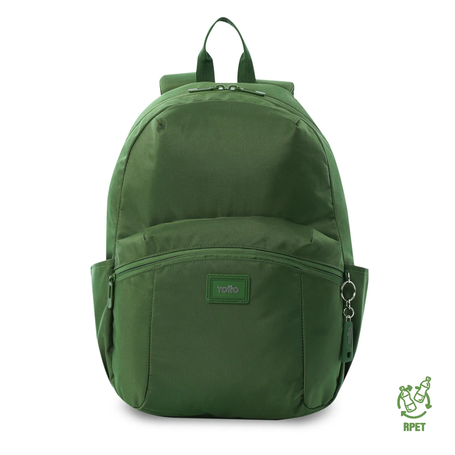 MORRAL TOTTO TRIK UNIVERSITARIO PORTA PC 14" - TALLA M - VERDE