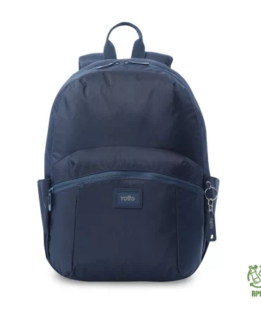 MORRAL TOTTO TRIK UNIVERSITARIO PORTA PC 14" - TALLA M - AZUL