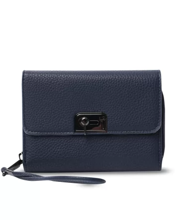 BILLETERA TOTTO SMOOTH CRI RFID BLOCKER - AZUL