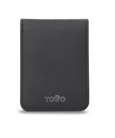 BILLETERA TOTTO WOOD - RFID BLOCKER - NEGRO