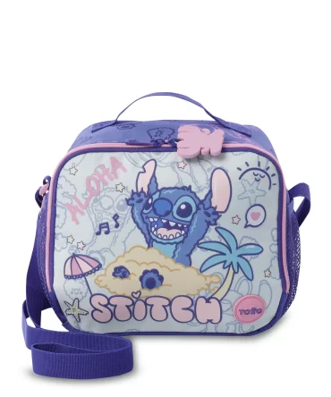 LONCHERA TOTTO STITCH ON THE BEACH - AZUL