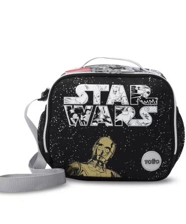 LONCHERA TOTTO STAR WARS JEDI - NEGRO