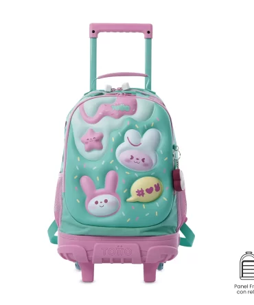 MORRAL TOTTO RUEDAS BUNNY PUMP - TALLA M - VERDE