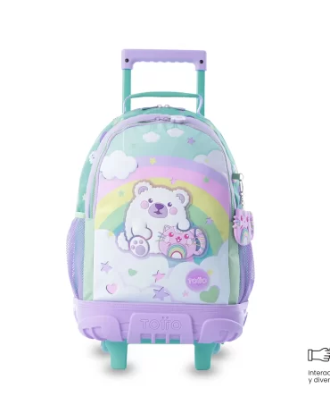 MORRAL TOTTO RUEDAS MAGIC LITTLE - TALLA M - VERDE