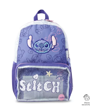 MORRAL TOTTO STITCH ON THE BEACH - TALLA L - AZUL