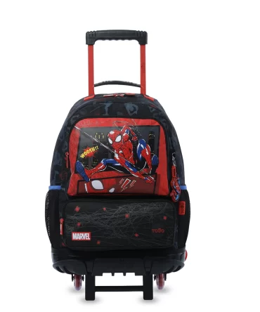 MORRAL TOTTO RUEDAS SPIDERMAN HERO - TALLA L - NEGRO