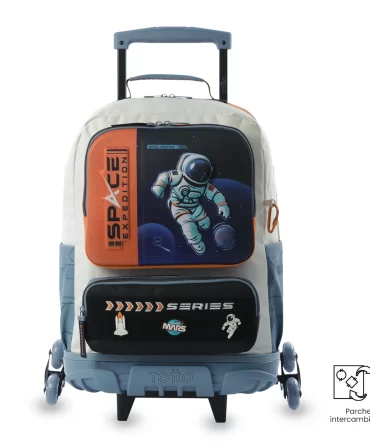 MORRAL TOTTO RUEDAS GEMINI - TALLA L - GRIS