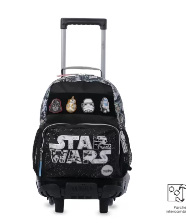MORRAL TOTTO RUEDAS STAW WARS JEDI - TALLA M - NEGRO