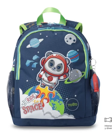 MORRAL TOTTO PANDA SPACE - TALLA M - AZUL