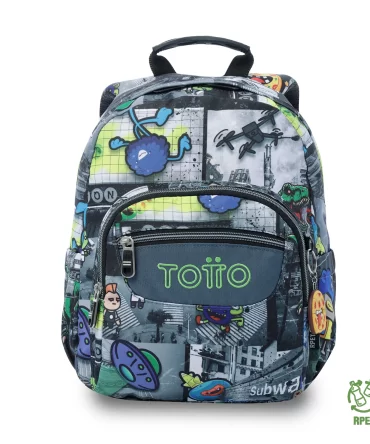 MORRAL TOTTO TEMPERA - TALLA S - NEGRO