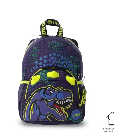 MORRAL TOTTO DINO ROCK - TALLA S - AZUL