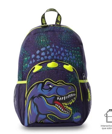 MORRAL TOTTO DINO ROCK - TALLA L - AZUL