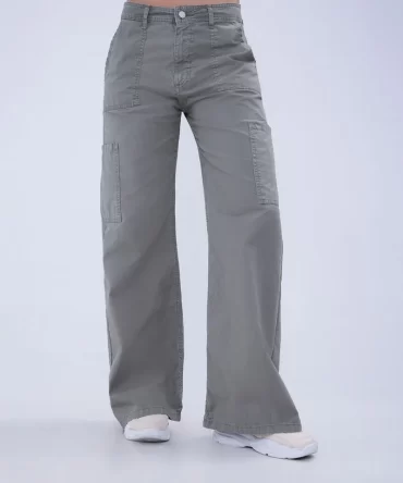 JEAN OSTU MUJER - WIDE LEG CARGO