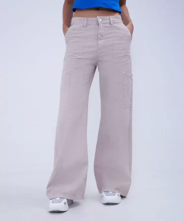 JEAN OSTU MUJER - WIDE LEG CARGO