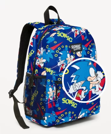 MORRAL OLD NAVY SONIC CANVAS - TALLA M - AZUL