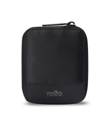 BILLETERA TOTTO WOOD RFID BLOCKER - NEGRO
