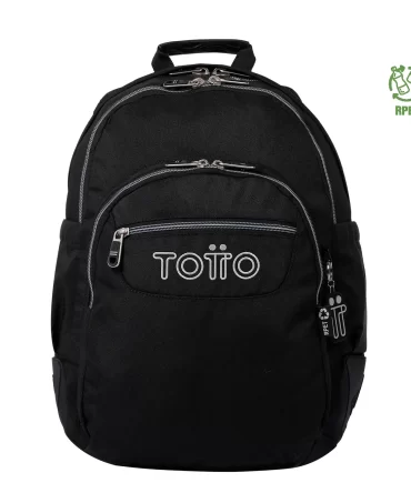 MORRAL TOTTO RAYOL JUVENIL PORTA PC 14" - TALLA L - NEGRO