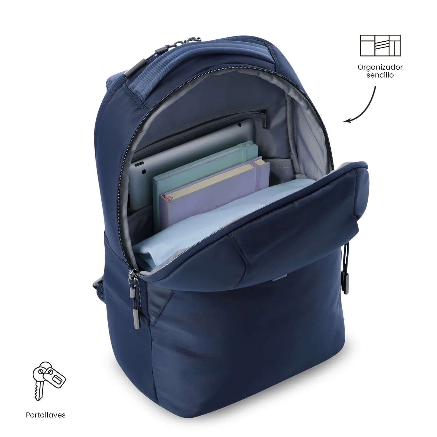 MORRAL TOTTO ROXANNE - TALLA M - AZUL - Imagen 4