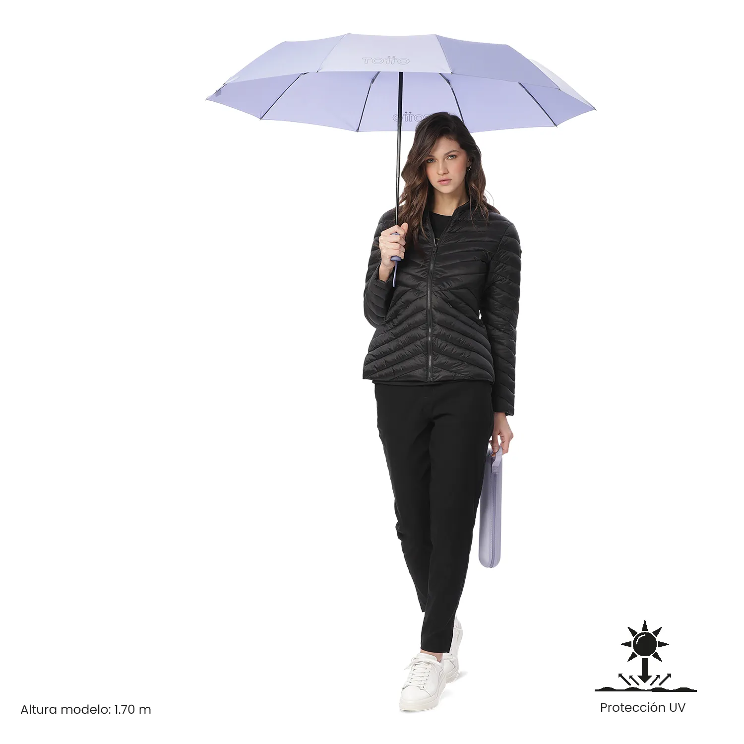 SOMBRILLA TOTTO BRELLA - LILA CON ESTUCHE - Imagen 2