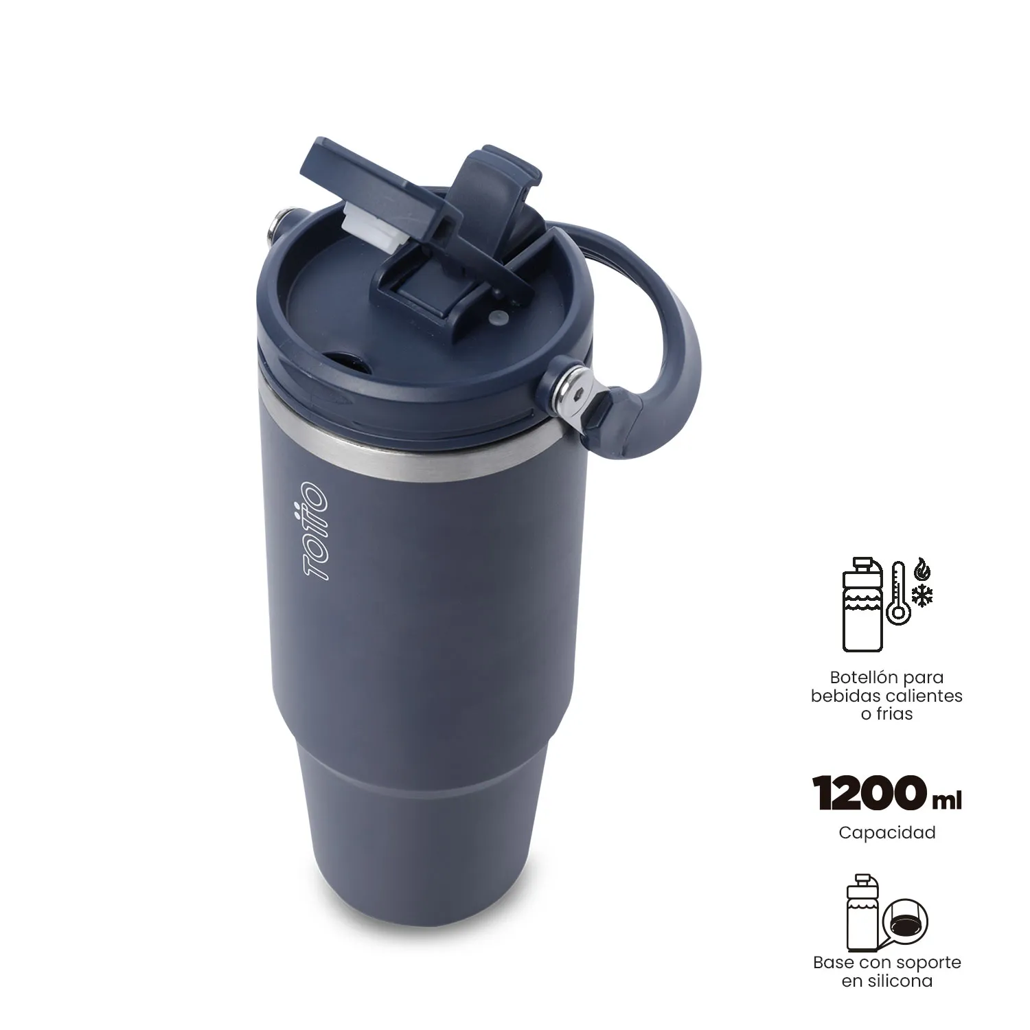 TERMO TOTTO MATT 1200 ML - AZUL - Imagen 2