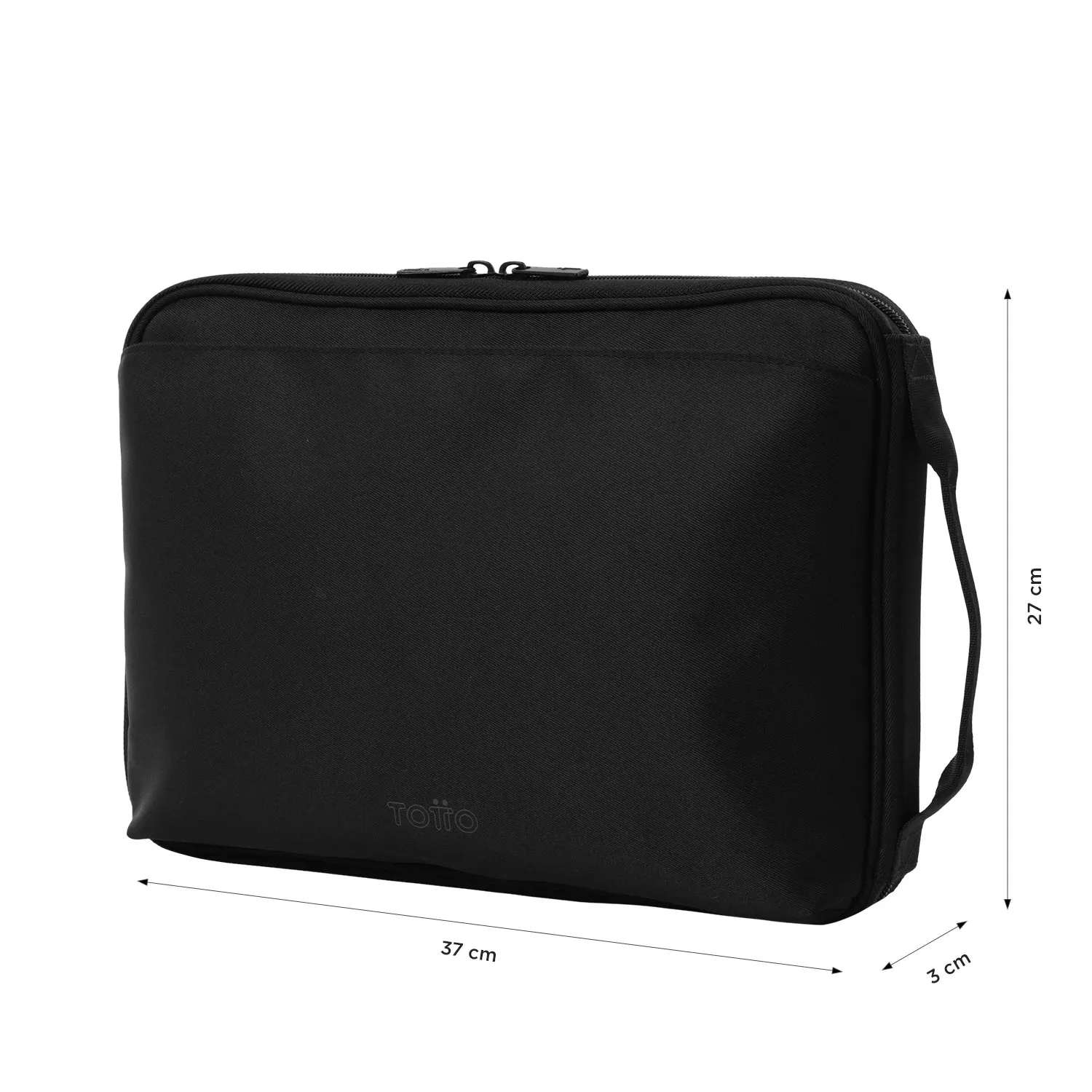 ORGANIZADOR TOTTO ESCRITORIO TABBY 2 - NEGRO - PORTA PC MULTIUSO - Imagen 2