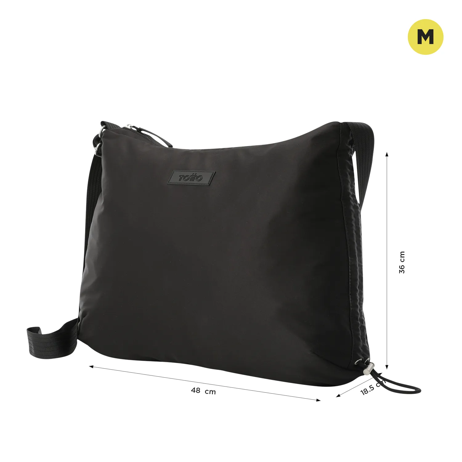 BOLSO TOTTO ESTAMBUL SHOPPING BAG - NEGRO - TALLA M - Imagen 3