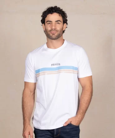 CAMISETA POLO CLUB HOMBRE - CUELLO REDONDO