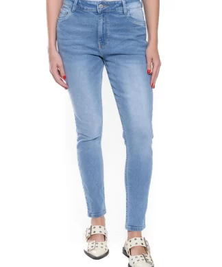JEAN COLOR BLUE MUJER - HIGH WAIST SKINNY FIT