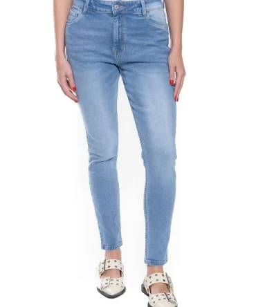 JEAN COLOR BLUE MUJER - HIGH WAIST SKINNY FIT