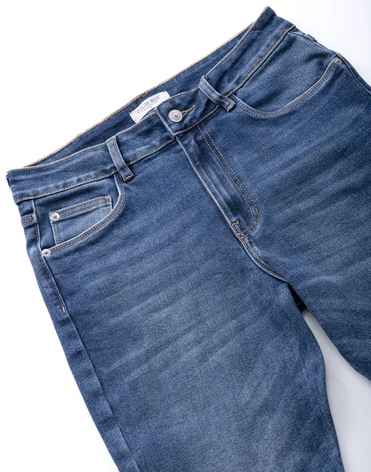 JEAN COLOR BLUE MUJER - HIGH WAIST SKINNY FIT - Imagen 4