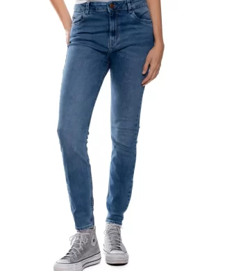 JEAN COLOR BLUE MUJER - HIGH WAIST SKINNY FIT