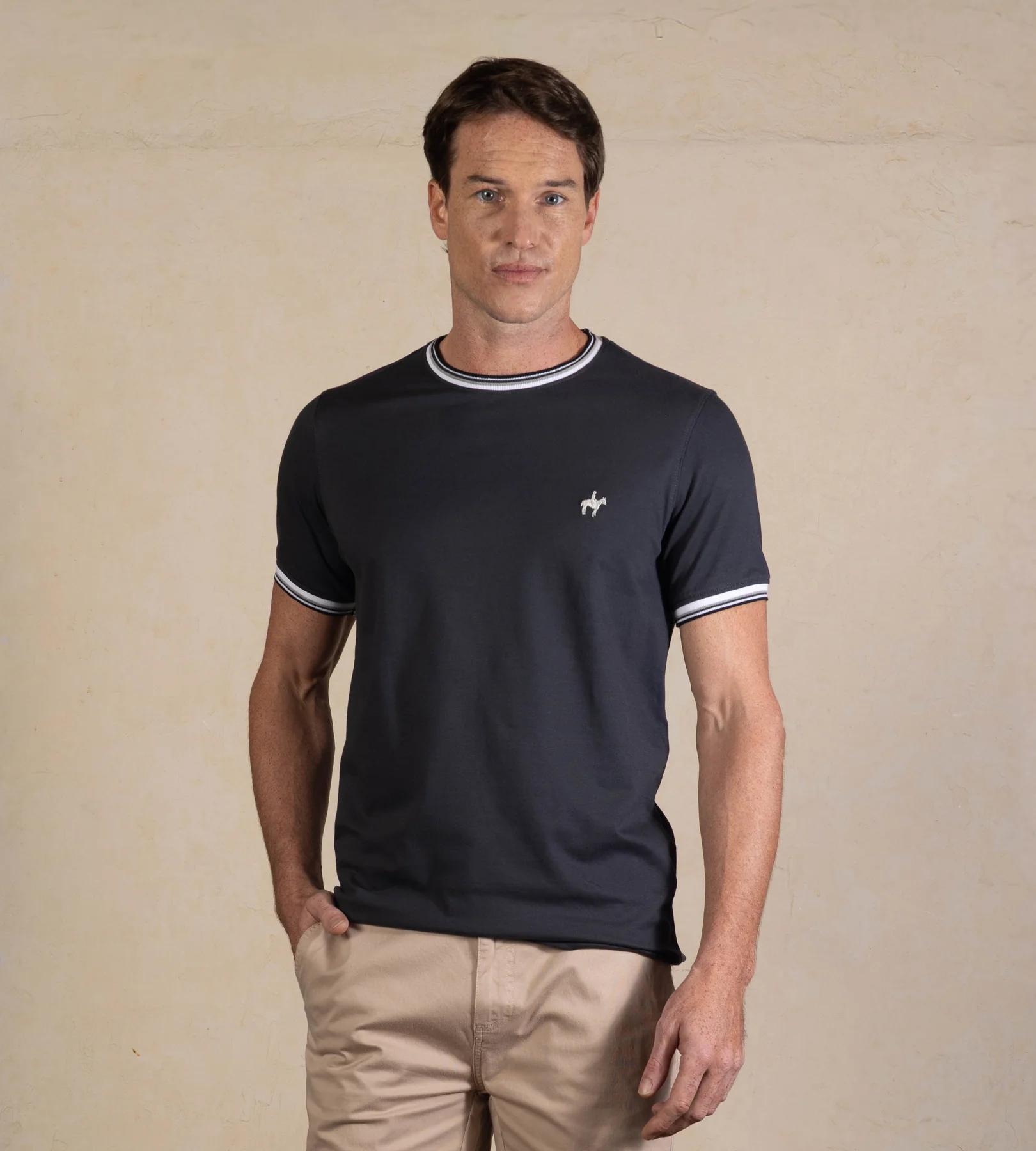 CAMISETA POLO CLUB HOMBRE - CUELLO REDONDO